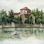 Tatai vár 1960 Akvarell